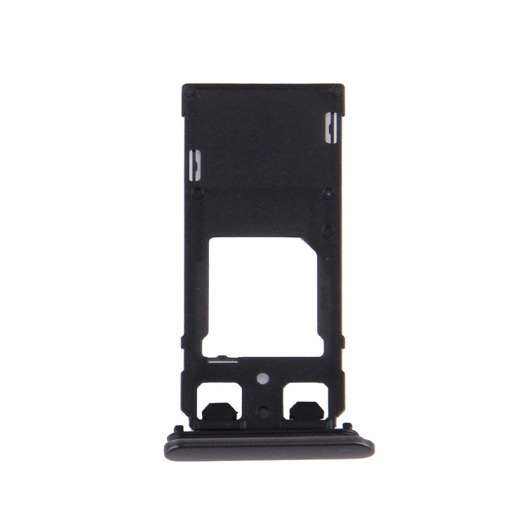 Sony Xperia X Dual SIM Card Tray & Micro SD Card Slot Dust Plug (Graphite Black) - High Quality Replacement