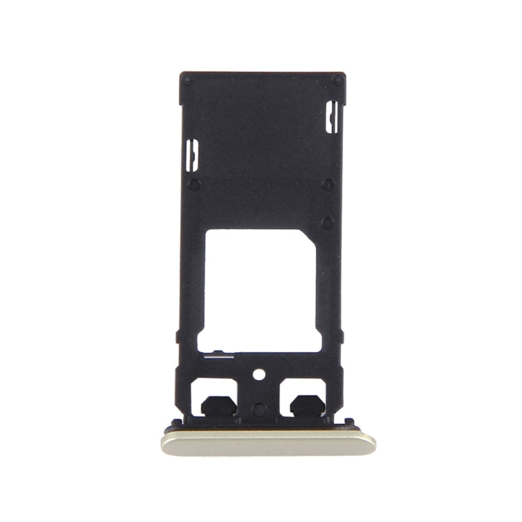 Sony Xperia X Dual SIM (Lime Gold) SIM Card Tray & Micro SD Tray with Dust Plug - Replacement Part