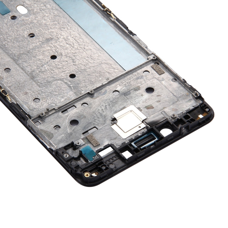Xiaomi Redmi Note 4 Black Front Housing LCD Frame Bezel Plate Replacement - High Quality, Compatible Part