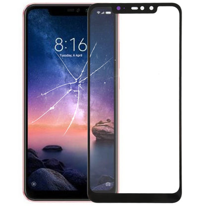 Xiaomi Redmi Note 6 Pro Replacement Front Screen Outer Glass Lens (Black) - Quality Fit & Test Recommended