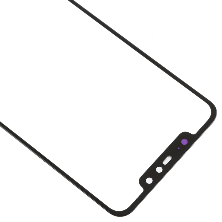 Xiaomi Redmi Note 6 Pro Replacement Front Screen Outer Glass Lens (Black) - Quality Fit & Test Recommended