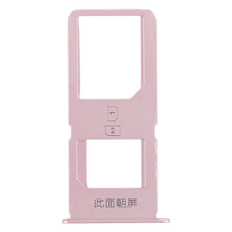 Rose Gold SIM Card Tray for Vivo X6S Plus - Replacement Dual SIM Tray, Professional Installation Recommended