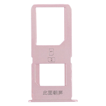 Rose Gold SIM Card Tray for Vivo X6S Plus - Replacement Dual SIM Tray, Professional Installation Recommended
