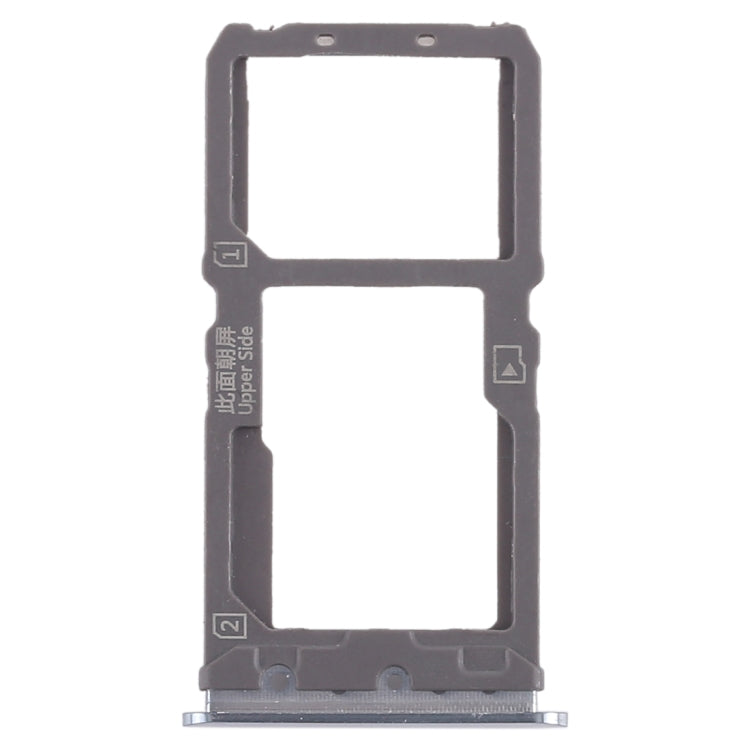 Vivo X21 SIM Card Tray + Micro SD Card Tray (Silver) - Replacement for Broken Trays, Quality Checked