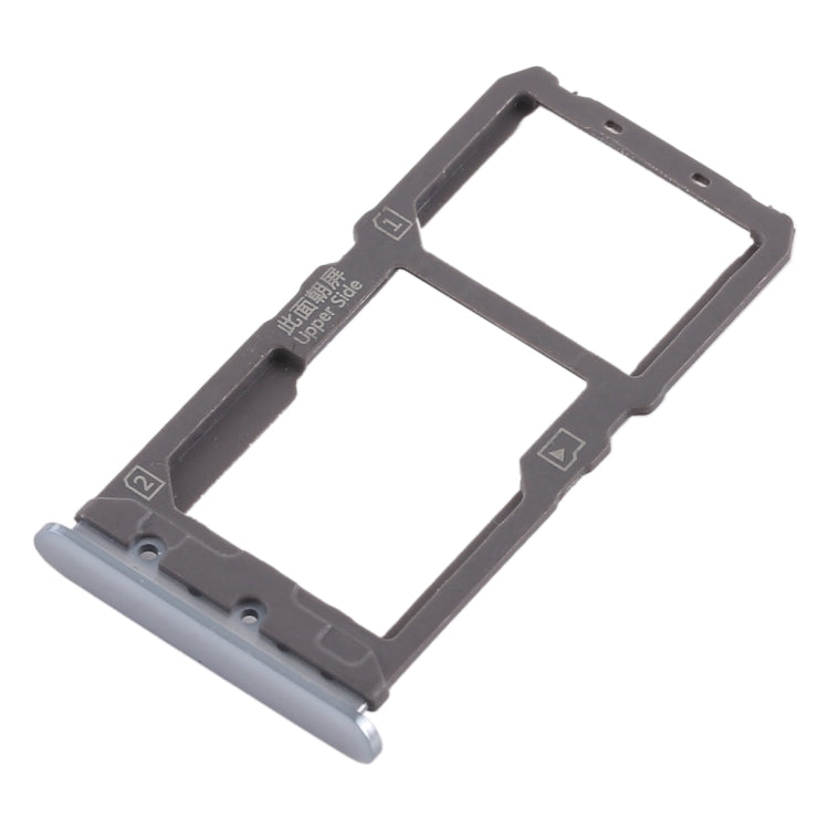 Vivo X21 SIM Card Tray + Micro SD Card Tray (Silver) - Replacement for Broken Trays, Quality Checked