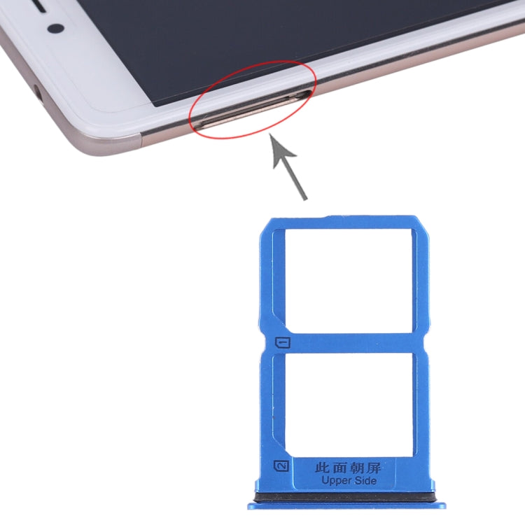 Vivo X9 Dual SIM Card Tray Replacement (Blue) - Compatible with Xiaomi Mi 6X / A2, Quality Checked