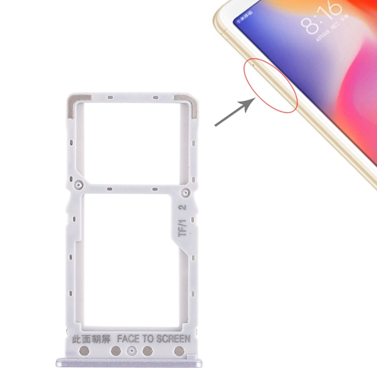 Xiaomi Redmi 6 / 6A SIM Card Tray & Micro SD Card Tray Replacement - Silver