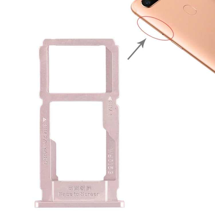 OPPO R11s Plus SIM Card Tray & Micro SD Card Tray Replacement (Rose Gold) - Compatible & Checked Quality