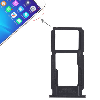 OPPO R11 SIM Card Tray + Micro SD Card Tray Replacement (Black) - Compatible, Quality Checked