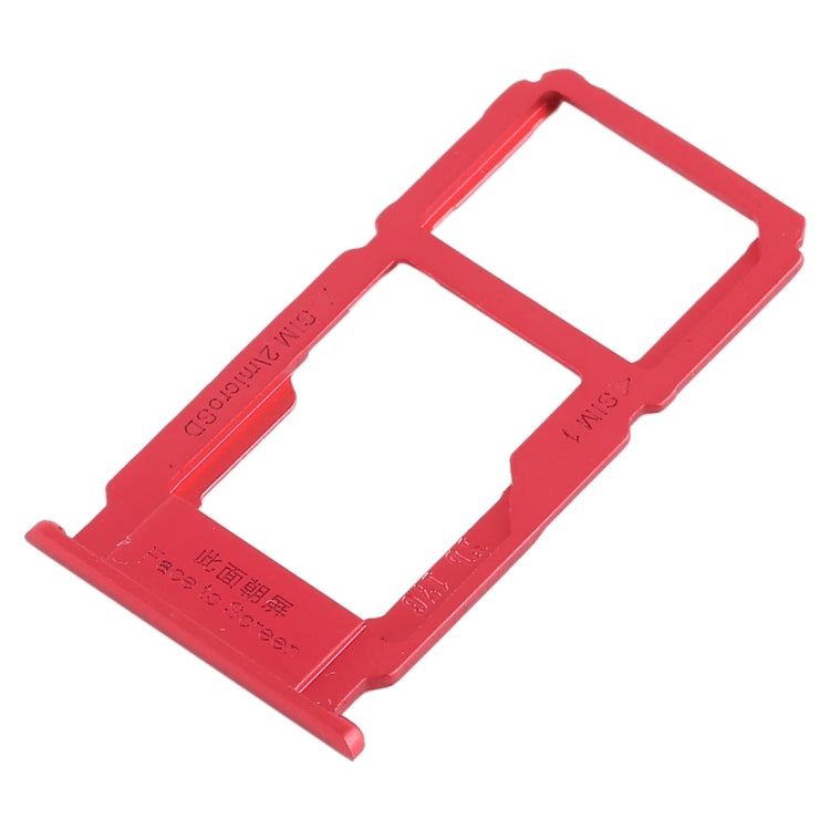 OPPO R11 SIM Card Tray + Micro SD Card Tray Replacement (Red) - Quality Checked, Professional Installation Recommended