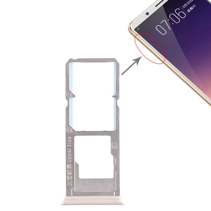 Vivo Y79 Gold Dual SIM Card Tray + Micro SD Card Tray Replacement - Checked & Ready to Install