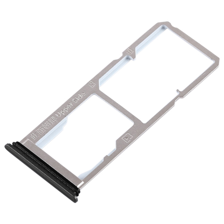 Vivo Y75 Dual SIM Card Tray & Micro SD Card Tray Replacement (Black) - Compatible Parts for Repair