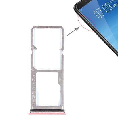 Vivo Y75 Dual SIM Card Tray + Micro SD Card Tray Replacement (Rose Gold) - Compatible with Vivo V7