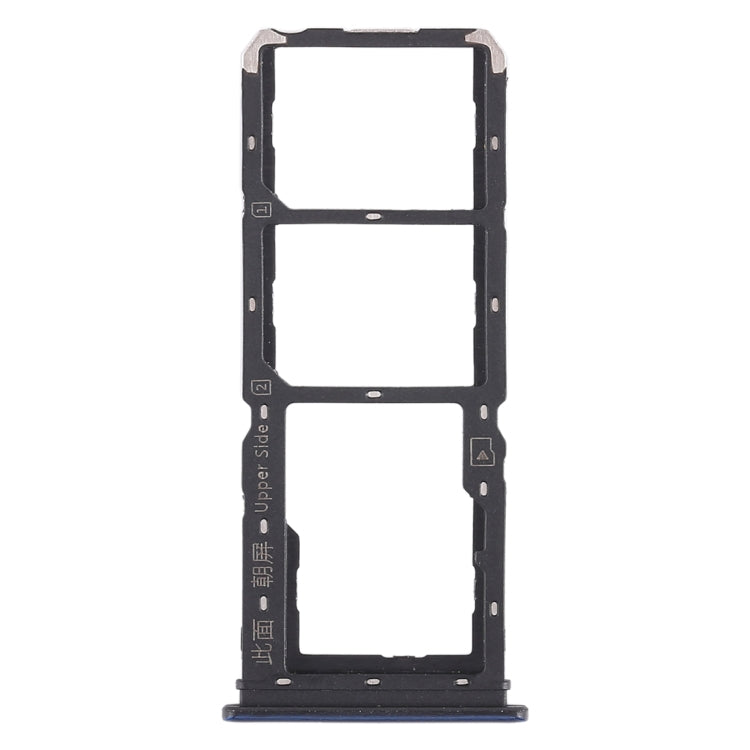 Vivo Y97 Dual SIM Card Tray & Micro SD Card Tray Replacement (Blue) - Quality Checked Component