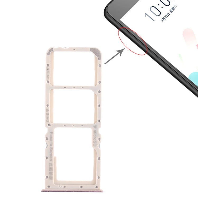 OPPO A5 / A3s Dual SIM & Micro SD Card Tray Replacement (Purple) - Compatible & Fully Tested