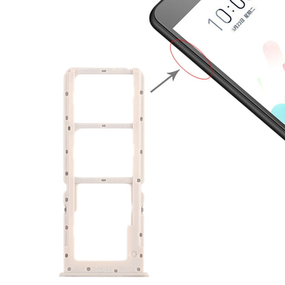 Silver SIM Card Tray & Micro SD Card Tray for OPPO A5 / A3s (2 x SIM) - Replacement Parts