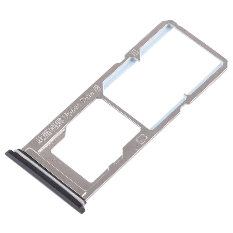 Black Dual SIM & Micro SD Card Tray for Vivo Y85, Z1, Z1i, V9 Youth, V9 - Replacement Part