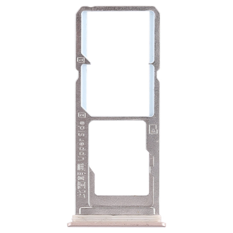 Gold SIM & Micro SD Card Tray for Vivo Y85, Z1, Z1i, V9 Youth, V9 - Replacement Parts (2 Trays)