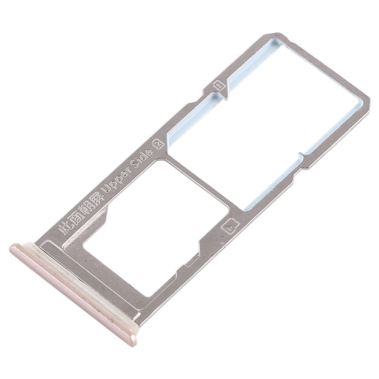 Gold SIM & Micro SD Card Tray for Vivo Y85, Z1, Z1i, V9 Youth, V9 - Replacement Parts (2 Trays)
