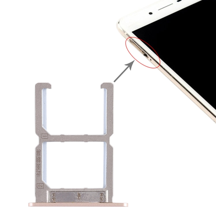 Vivo X6S Dual SIM Card Tray Replacement (Gold) - Compatible Spare Part for Your Device