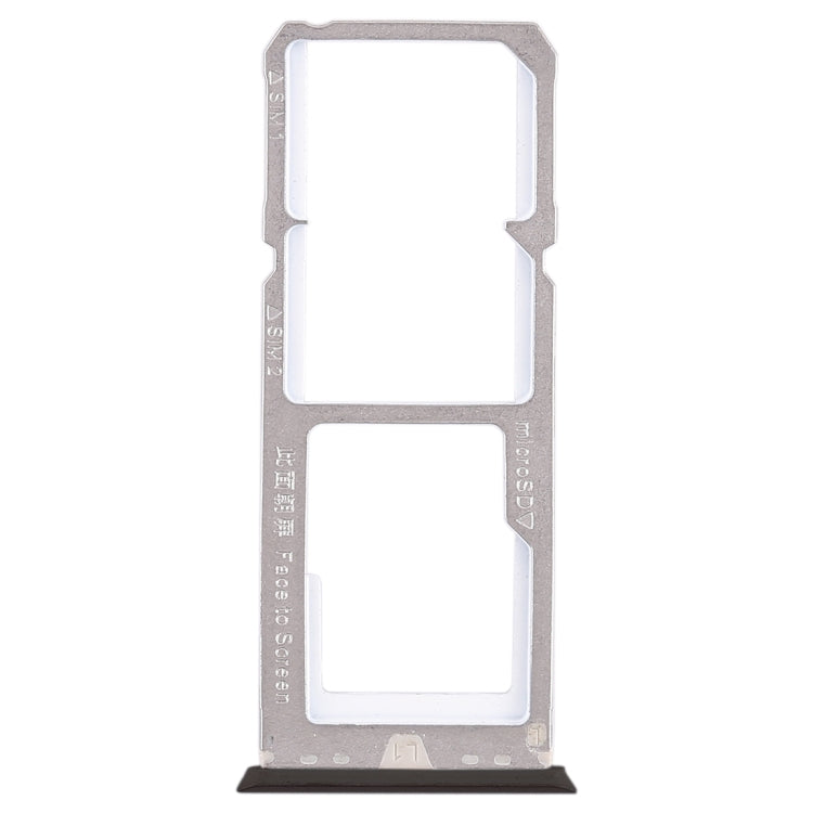 OPPO A79 SIM Card Tray Set (2 x SIM + Micro SD) - Replacement Parts in Black, Compatible with A79 2017