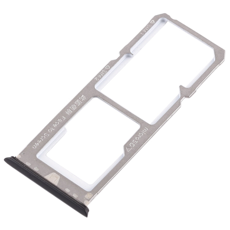 OPPO A79 SIM Card Tray Set (2 x SIM + Micro SD) - Replacement Parts in Black, Compatible with A79 2017