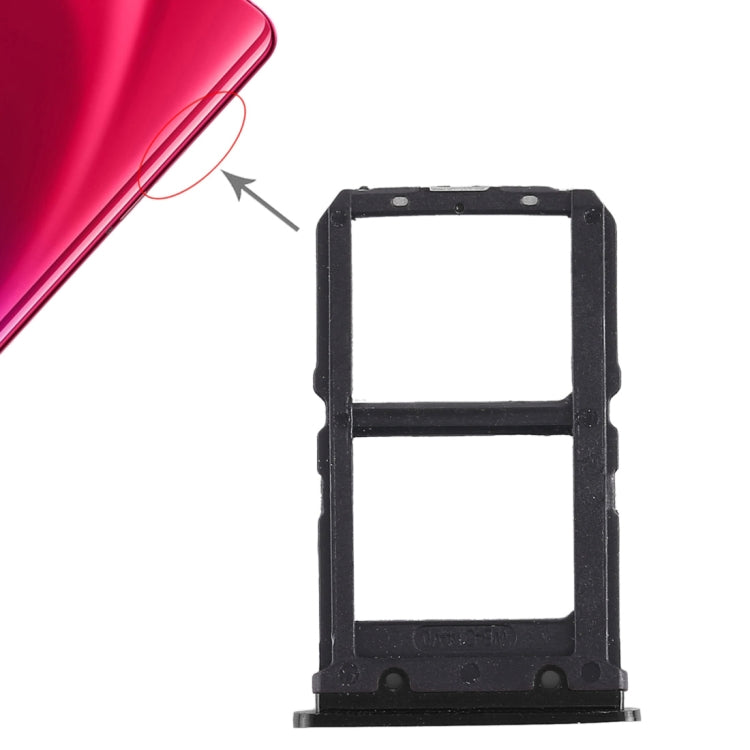Vivo X23 Dual SIM Card Tray Replacement (Black) - Compatible & Quality Checked