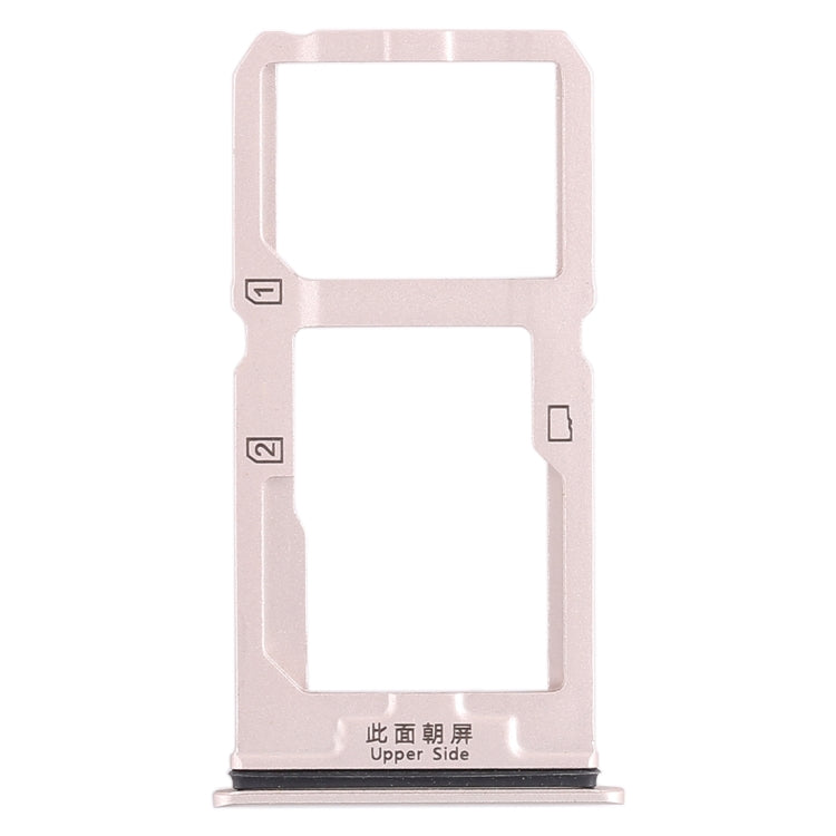 Vivo X20 SIM Card Tray + Micro SD Card Tray (Gold) - Replacement for Broken Trays, Professional Installation Recommended