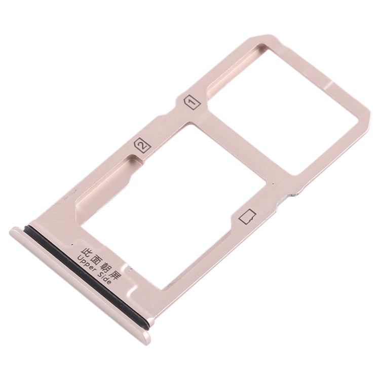 Vivo X20 SIM Card Tray + Micro SD Card Tray (Gold) - Replacement for Broken Trays, Professional Installation Recommended