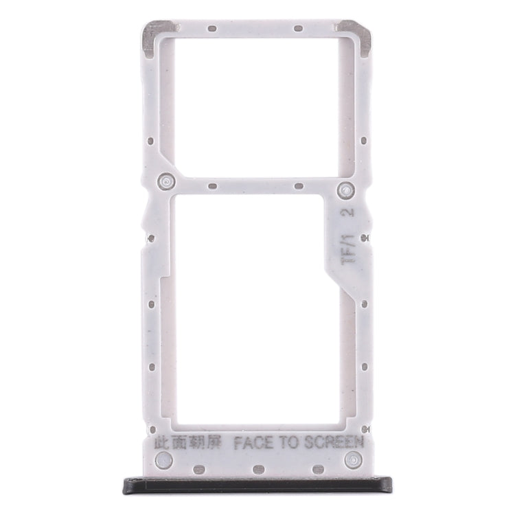 Black SIM Card Tray / Micro SD Card Tray for Xiaomi Redmi Note 6 Pro - Replacement Part