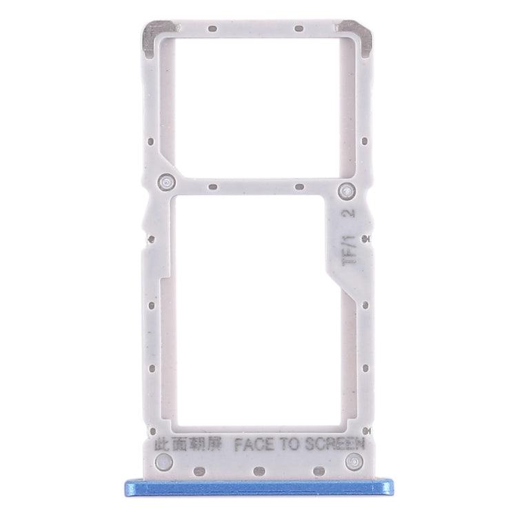Blue SIM Card Tray / Micro SD Card Tray for Xiaomi Redmi Note 6 Pro - Replacement Part