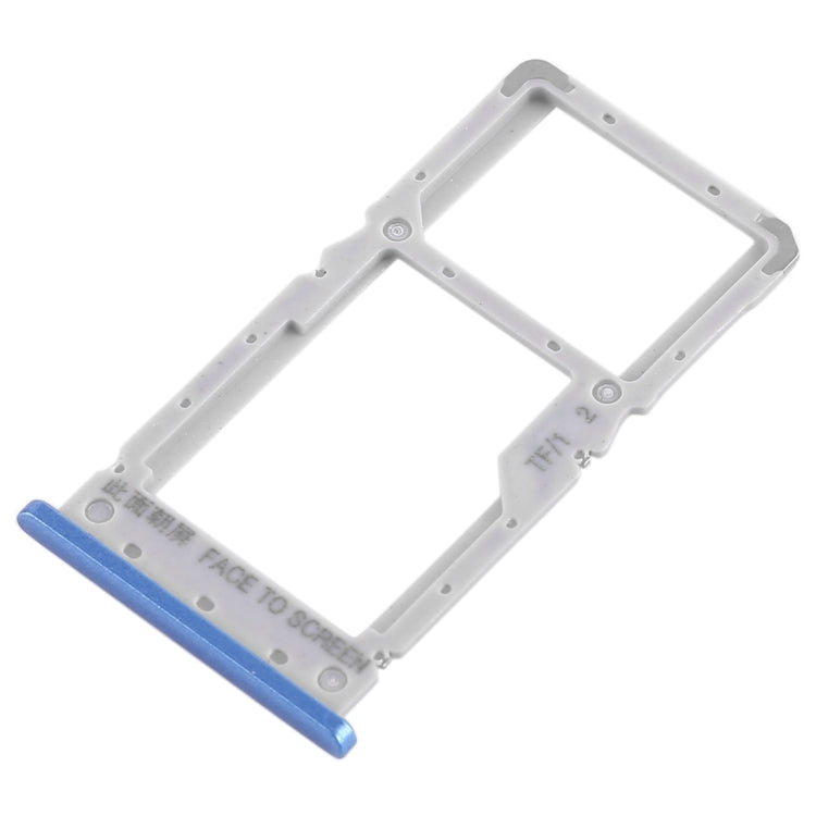 Blue SIM Card Tray / Micro SD Card Tray for Xiaomi Redmi Note 6 Pro - Replacement Part