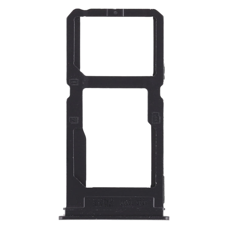 Vivo X20 Plus SIM Card Tray + Micro SD Card Tray Replacement (Black) - Compatible & Checked Quality