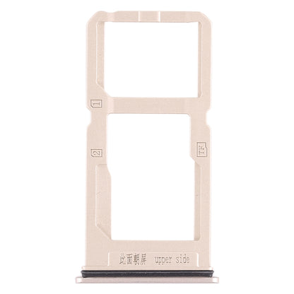 Vivo X20 Plus SIM Card Tray + Micro SD Card Tray Replacement (Gold) - Compatible & Quality Checked