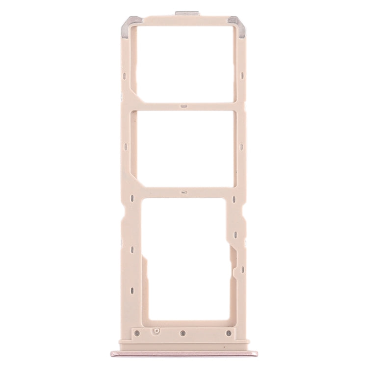 Vivo Y71 Dual SIM Card Tray + Micro SD Card Tray Replacement (Rose Gold) - Compatible Parts for Repair