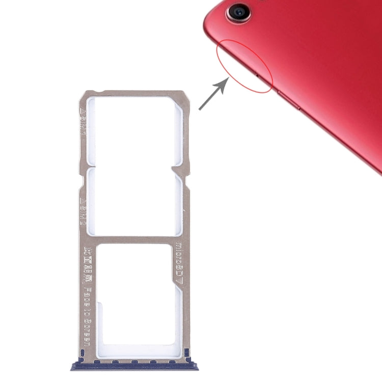 OPPO A1 Dual SIM Card Tray & Micro SD Card Tray Replacement (Blue) - Quality Checked, Professional Installation Recommended