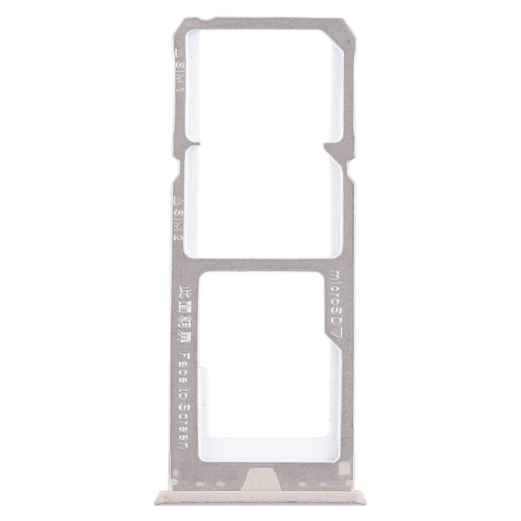 Gold SIM Card Tray & Micro SD Card Tray for OPPO A73 / F5 - 2 x Replacement Trays, Compatible with F5 Youth