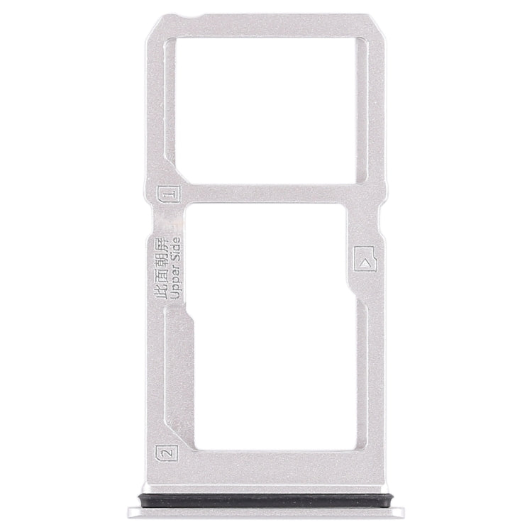 Vivo X21i SIM Card Tray + Micro SD Card Tray (Silver) - Replacement for Broken/Unworkable Trays