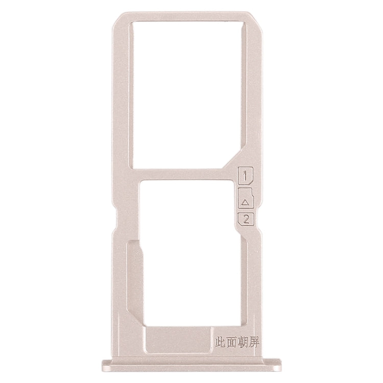 Gold SIM Card Tray + Micro SD Card Tray for Vivo V3Max - Replacement Part, Tested & Verified