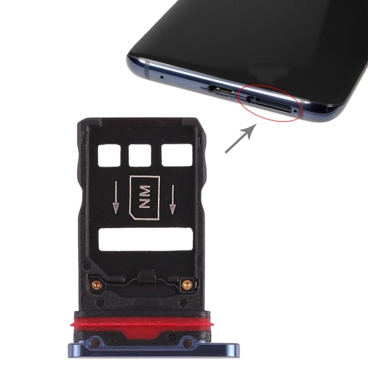 Replacement SIM Card Tray (2-Pack) for Huawei Mate 20 Pro - Blue, Compatible & Professionally Checked