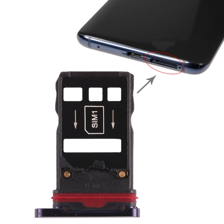 Purple SIM Card Tray (2-Pack) for Huawei Mate 20 Pro - Replacement Parts for Mobile Repair