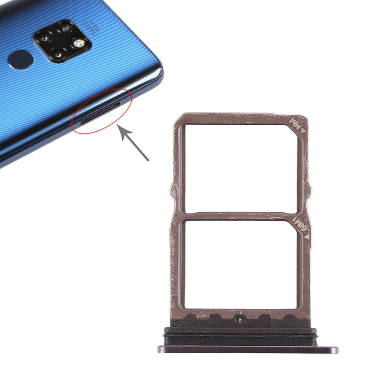 Black SIM Card Tray Replacement for Huawei Mate 20 - 2 Pack, Compatible & Quality Checked