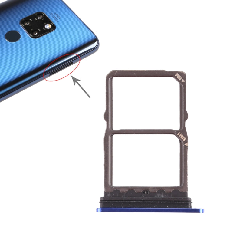 2-Pack Blue SIM Card Tray for Huawei Mate 20 - Replacement for Broken/Unworkable Trays