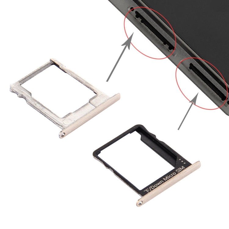 Gold SIM & Micro SD Card Tray for Huawei P8 Lite - High Quality Replacement Part