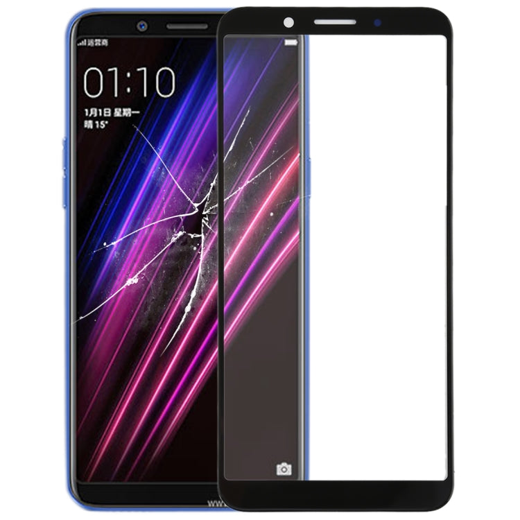 Replacement Black Front Screen Outer Glass Lens for OPPO A1 - Perfect Fit, Durable & Ready to Install