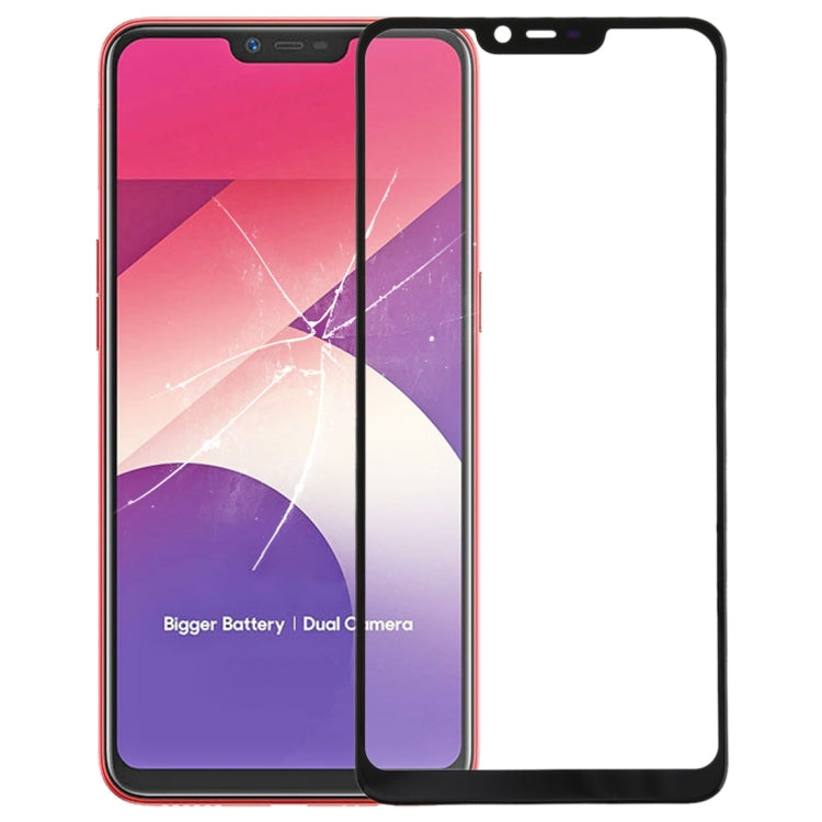 Replacement Black Front Screen Outer Glass Lens for OPPO A5 / A3s - Perfect Fit, Easy Installation