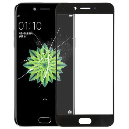 Replacement Black Front Screen Outer Glass Lens for OPPO A77 / A77T - Perfect Fit & Quality Checked