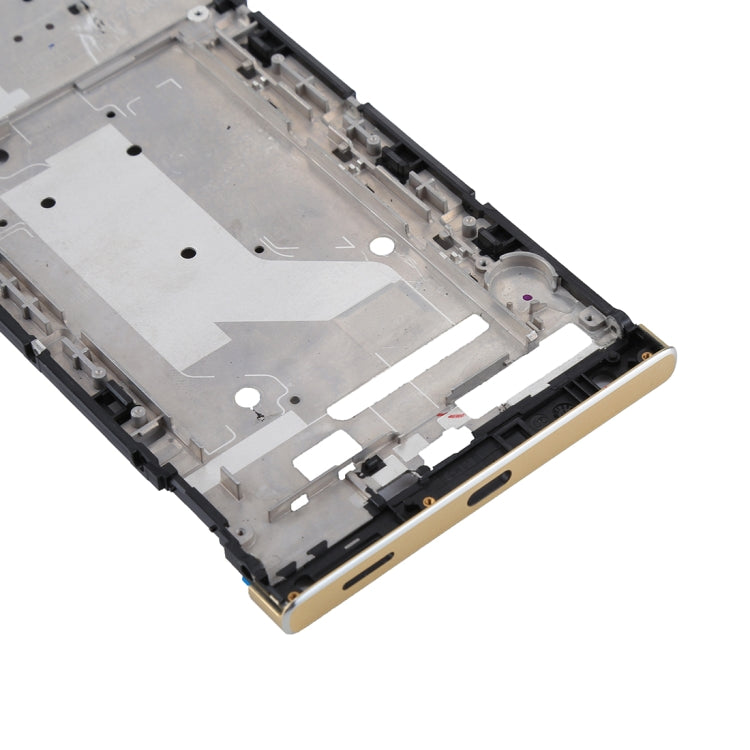 Gold Front Housing LCD Frame Bezel Plate Replacement for Sony Xperia XA1 Ultra - High Quality, Professional Installation Recommended