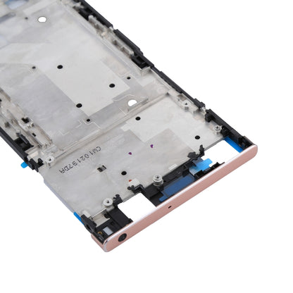 High-Quality LCD Frame Bezel Plate Replacement for Sony Xperia XA1 Ultra (Rose Gold) - Compatible & Durable