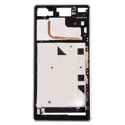 High-Quality Single SIM Front Housing LCD Frame Bezel Replacement for Sony Xperia Z3 (White)